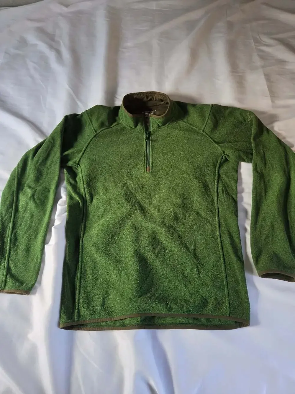 Arc'teryx Quarter Zip Fleece Pullover Green Men's Size M